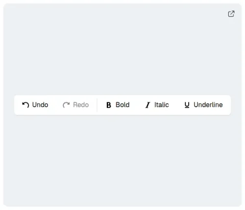 Toolbar from ariakit Toolkit