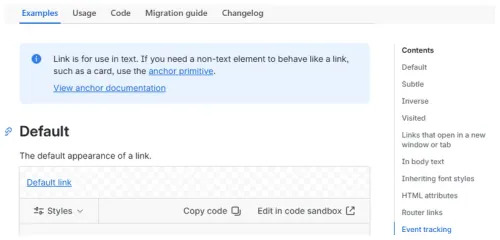 Link from Atlassian Design System