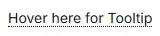 Tooltip