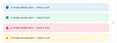 Alert from Duet Design System