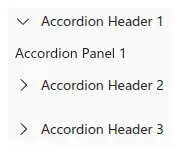 Accordion from Fluent 2 Design System