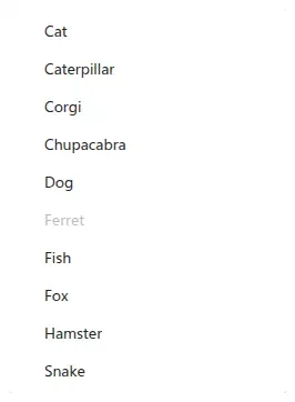 Dropdown from Fluent 2 Design System