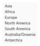 List from Fluent 2 Design System