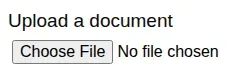 File upload from GOV.UK Design System