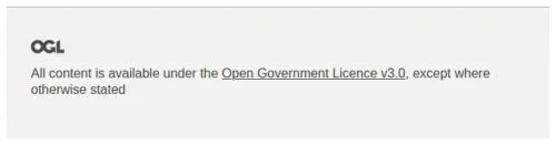 Footer from GOV.UK Design System