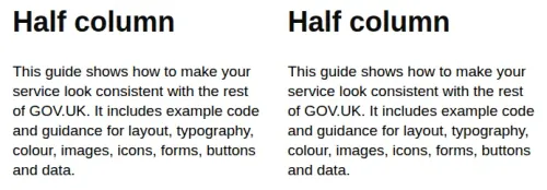 Grid col from GOV.UK Design System