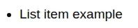 List item from GOV.UK Design System