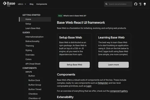 Base website screenshot