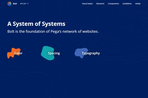Bolt Design System website screenshot