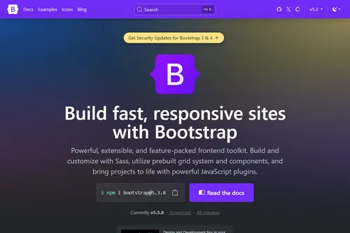Bootstrap website screenshot