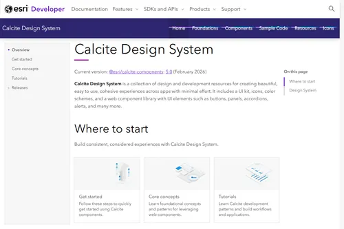 Calcite website screenshot