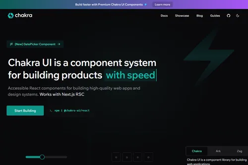Chakra UI website screenshot