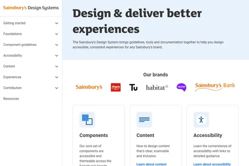 Sainsbury's Design System thumbnail